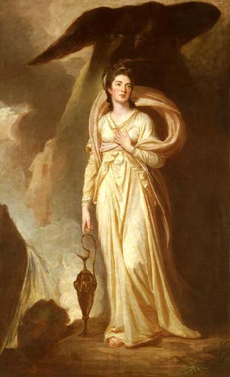 George Romney Elizabeth Harriet Warren (Viscountess Bulkeley) as Hebe Sweden oil painting art